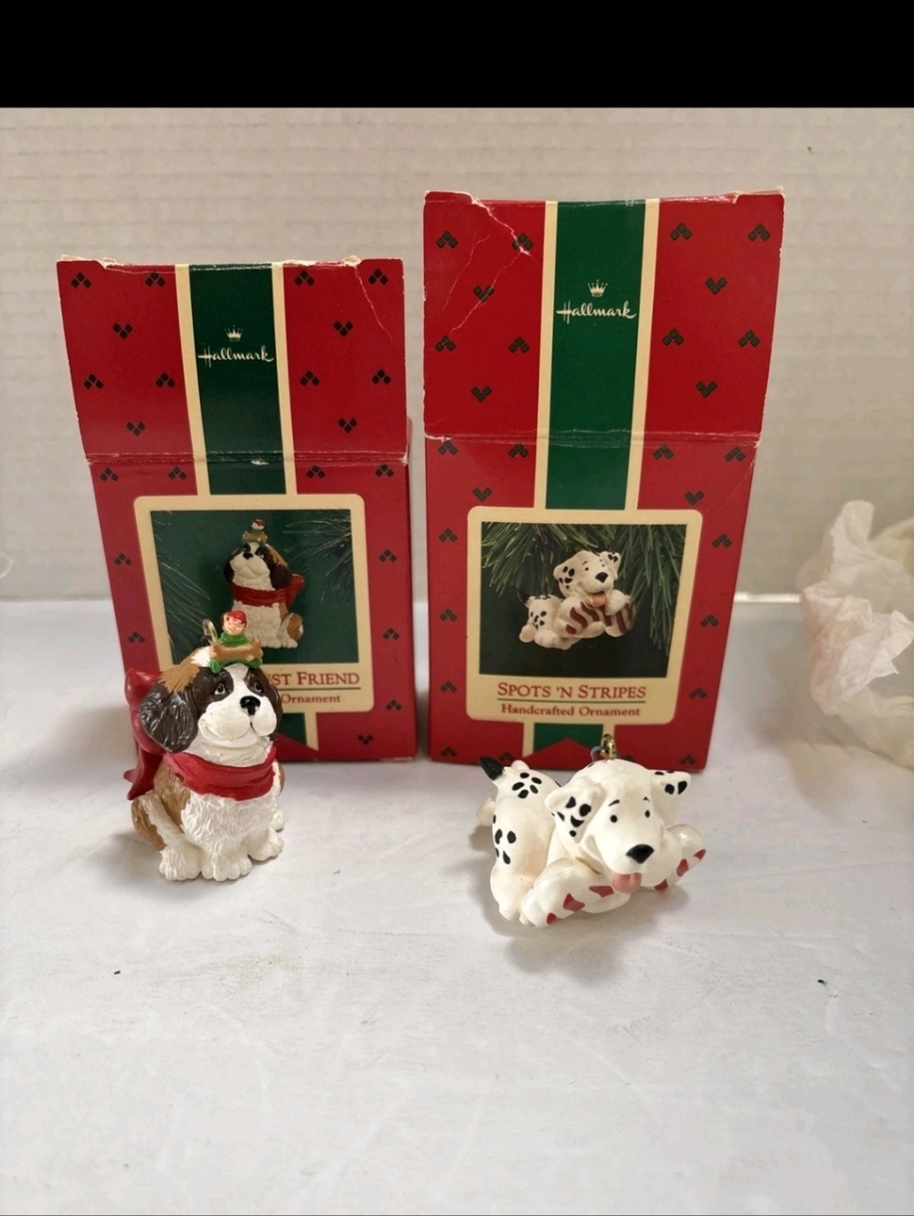 2 Hallmark Dog Ornaments